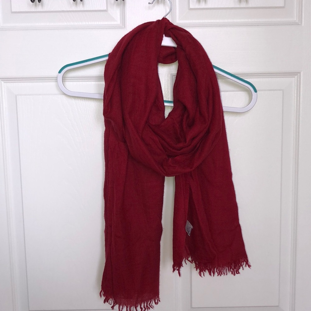 J. Jill Cranberry Cashmere Scarf